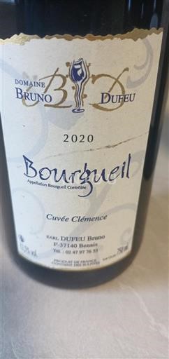 Thung lũng sông Loire Bourgueil Domaine Bruno Dufeu Clémence 2020