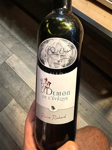 Viner Rouge sec Le Démon de l'Évêque Pierre Richard Non millésimé Frankrike Languedoc Ospecificerad AOC