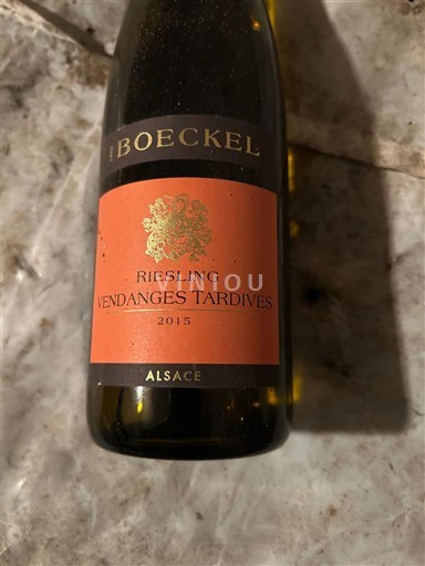Alsace Vendanges Tardives Boeckel 2015
