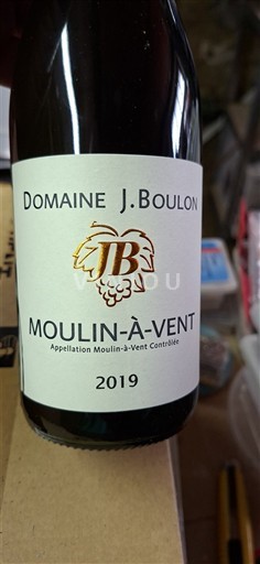Viner Rouge sec Domaine J. Boulon 2019 Frankrike Beaujolais Moulin-à-vent AOC