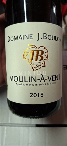 Beaujolais Moulin-à-vent Domaine J. Boulon 2018