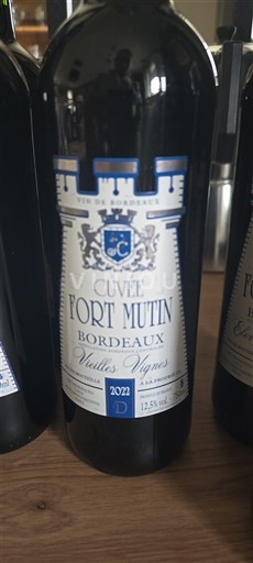 Вина Rouge sec Vieilles Vignes Fort Mutin 2022 Francuska Bordo AOC