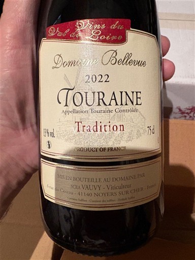 Dolina Loare Турен Domaine Bellevue Tradition 2022