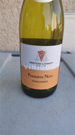 Alpene og Rhône-landene Rhodaliene-høydene Héritiers Gambert Première Note Marsanne Ikke-årgang