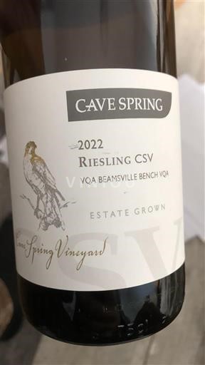 Verërat Blanc sec Riesling CSV Cave Spring 2022 Kanada Ontario Beamsville Bench