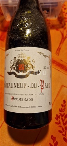 Lugina e Ronës Châteauneuf-du-Pape Les Celliers de Beauregard Promenade 2010