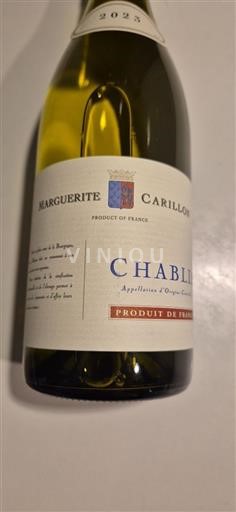 Вина Blanc sec Marguerite Carillon 2023 Francuska Burgundija Chablis AOC
