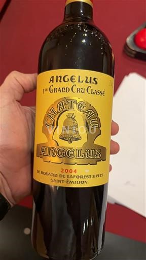 Вина Rouge sec Château Angélus 2004 Francuska Bordo Saint-Émilion AOC Grand Cru