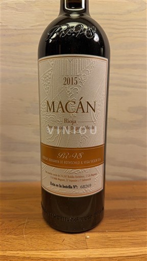 La Rioja Rioja Bodegas Benjamin de Rothschild & Vega Sicilia Macán 2015
