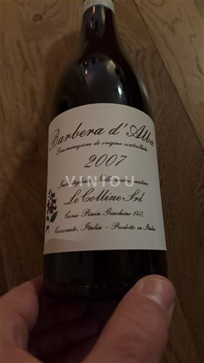 Viner Rouge sec Le Colline 2007 Italien Piemonte Barbera d'Alba DOC