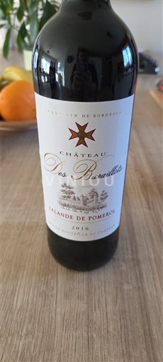 Bordoja Lalande-de-pomerol Château Baraillots 2016