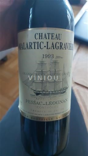 Bordeaux Pessac-Léognan Château Malartic-Lagravière 1993