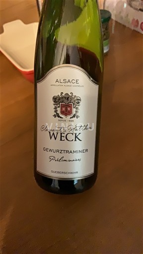 Vinos Blanc sec Pfulbenmoos Simon et Matthieu Weck Non millésimé Francia Alsacia Vin de France