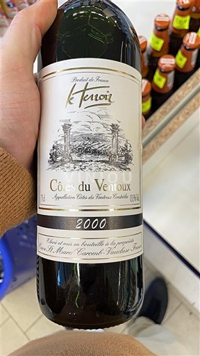 Verërat Rouge sec K Henoi 2000 Francë Lugina e Ronës E paspecifikuar AOC