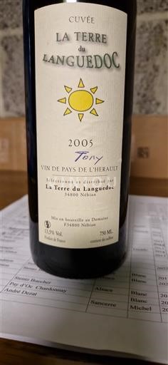 Languedoc Ikke spesifisert La Terre du Languedoc Tony 2005