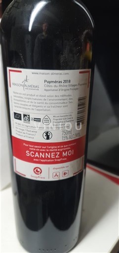 Wines Rouge sec Maison Almeras 2018 France Bordeaux Pomerol AOC
