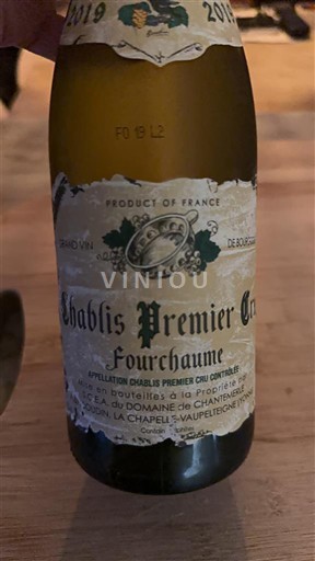 Viinit Blanc sec Fourchaume Domaine Chantemerle 2019 Ranska Burgundi Chablis AOC Premier Cru