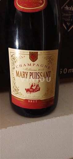 Šumivá vína Blanc brut Mary Puissant 2017 Francie Champagne Šampanské AOC