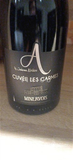 Viinit Rouge sec Cuvée Les Carmes Château Rivière 2020 Ranska Languedoc Minervois AOC