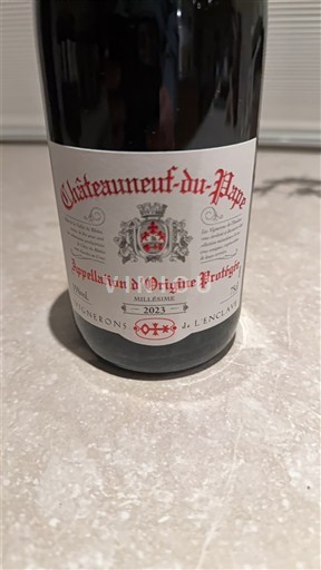 Rhône Valley Châteauneuf-du-Pape J. Lencéray 2023