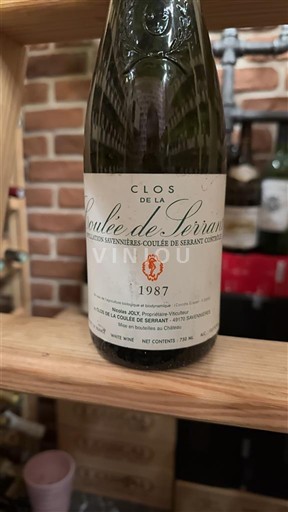 Loiredalen Savennières-coulée-de-serrant Clos de la Coulée de Serrant 1987