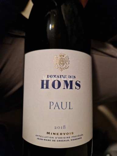 Лангедок Минервоа Domaine Homs Paul 2018
