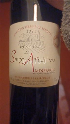 Languedok Minervois Réserve de Saint Andrieu Sélection Terroir de Schistes 2021