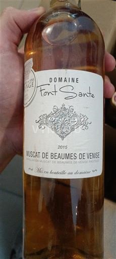 Rhônedalen Muscat-de-beaumes-de-venise Domaine Font Sante 2015