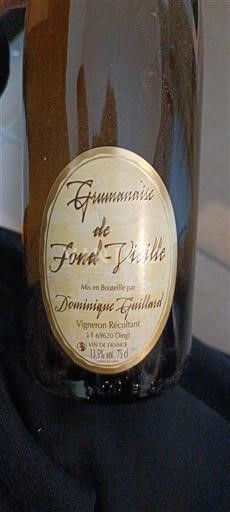 Loiredalen Coteaux-du-layon Dominique Gaillard Gourmandise de Fond-Vieille Ikke-årgang