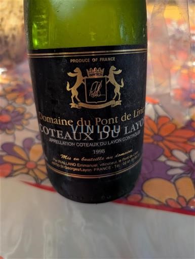 Loiredalen Coteaux-du-layon Domaine Pont de Livier 1998
