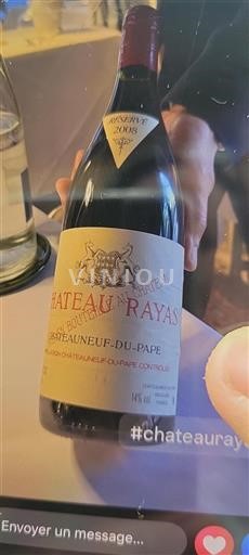 Vale do Ródano Châteauneuf-du-Pape Château Rayas Réserve 2008