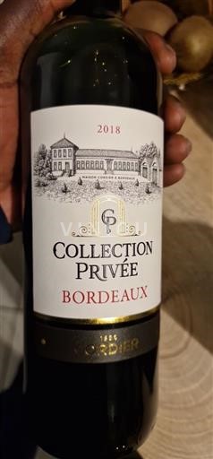 Bordeaux Cordier Collection Privée 2018