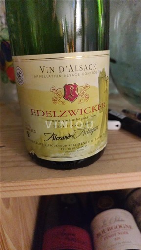 Wijnen Blanc sec Edelzwicker Alexandre Arbogast 2023 Frankrijk Elzas Vin de France