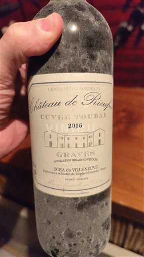 Bordoja Graves Château Rieufret Toubar 2016