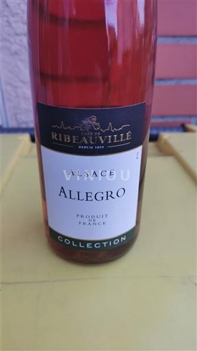 Vinos Rosé sec Allegro Ribeauvillé 2017 Francia Alsacia No especificado AOC