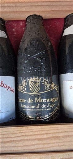 Wines Rouge sec Comte de Morangies 1993 France Rhône Valley Châteauneuf-du-Pape AOC