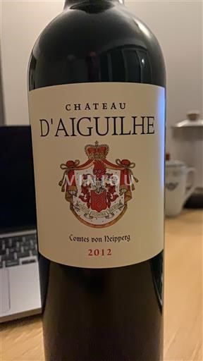 Bordo Кастијон Кот де Бордо Château Aiguilhe 2012