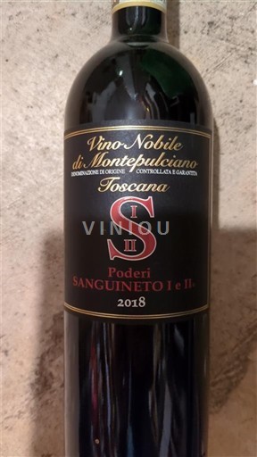 Toskana Вино Нобиле ди Монтепулчано Poderi Sanguineto I e II 2018