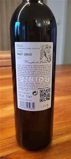 Friuli-Venezia Giulia Friuli Grave Margherita Bubola 2012