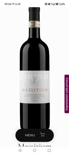 Verërat Rouge sec Massitium Pileum 2024 Itali Lacio Cesanese del Piglio DOCG