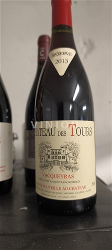 Lugina e Ronës Vacqueyras Château Tours Réserve 2013