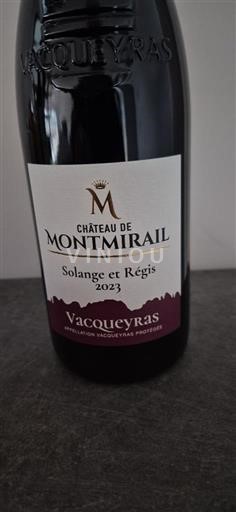 Lugina e Ronës Vacqueyras Château Montmirail Solange et Régis 2023