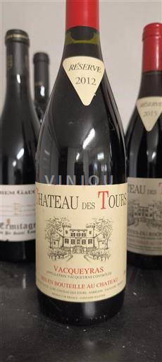 Lugina e Ronës Vacqueyras Château Tours Réserve 2012