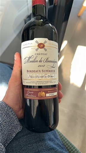 Bordo Bordo superior Château Moulin de Beauséjour Tradition 2018