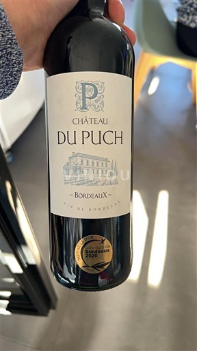 Verërat Rouge sec Château Puch 2020 Francë Bordoja Bordo AOC