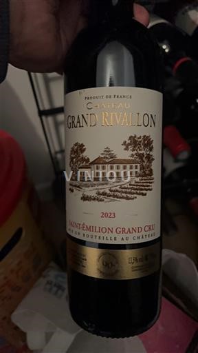 Bordeaux Saint-Émilion Grand Cru Grand Cru Château Grand Rivallon 2023