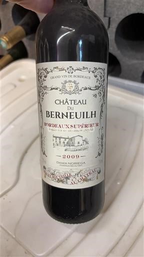 Bordoja Bordeaux Supérieur Château du Berneuilh 2009