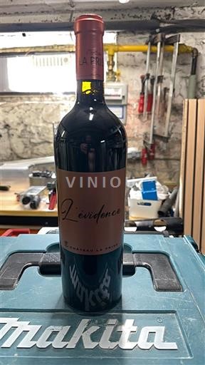 Viner Rouge sec L'Évidence Château La Prise 2023 Frankrike Bordeaux AOC