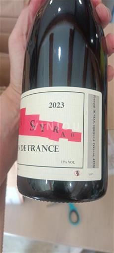 Вина Rouge sec La syrah François Dumas 2023 Francuska Рона долина Nespecificirano AOC