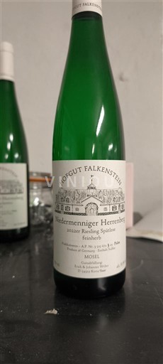Mosel Hofgut Falkenstein Niedermenniger Herrenberg Riesling Spätlese feinherb 2022